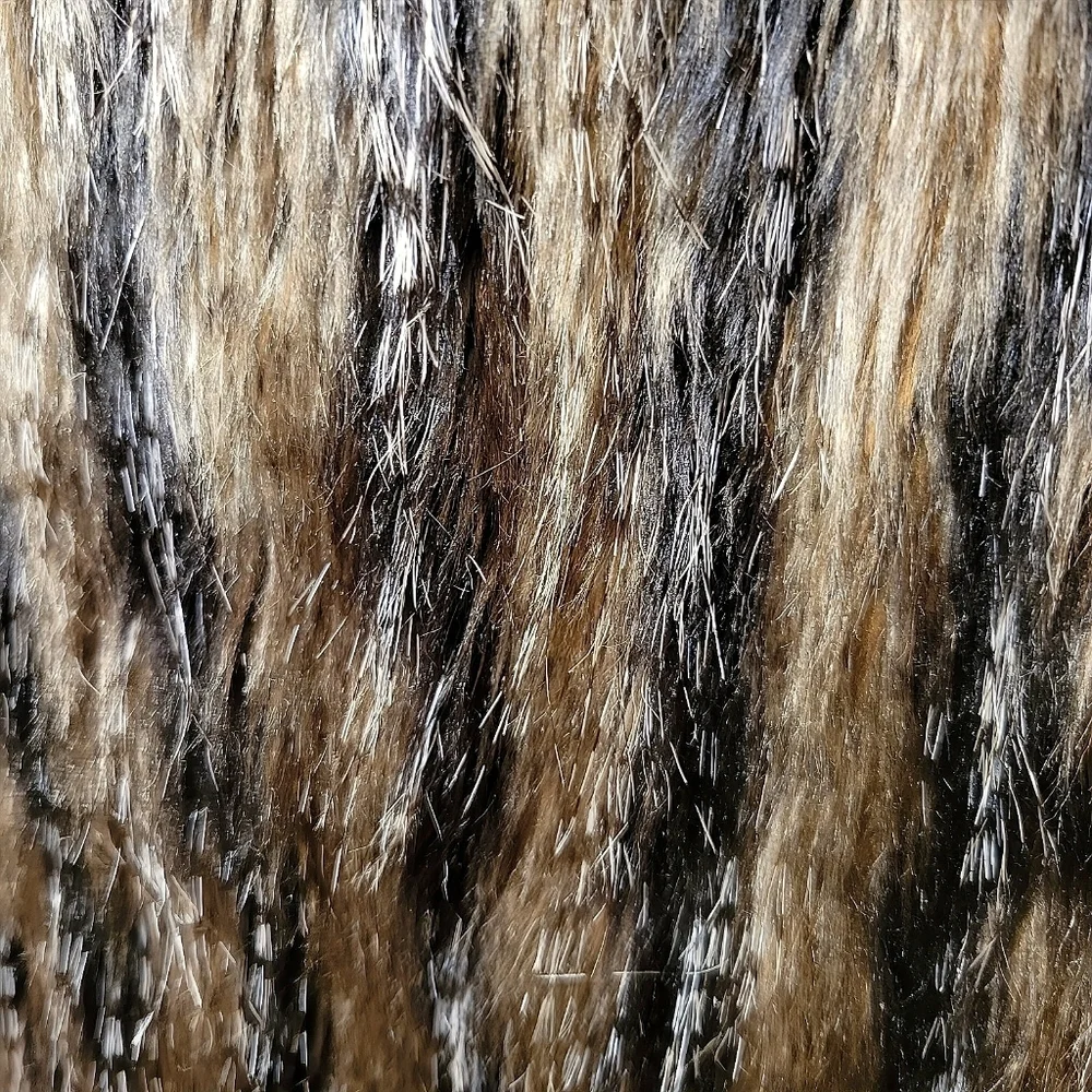 Chico's Chocolate Brown Size 3 Faux Fur Vest Cosplay Mob Wife Soft Funky Boho